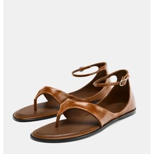 Brown Ankle Strap Sandals NWT 79$